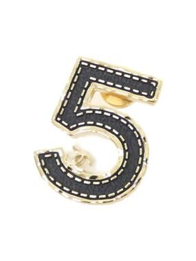 Chanel Pin Brooch Black #287955C10B